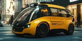 Futuristische Kompaktwagenklasse als Robotaxi.